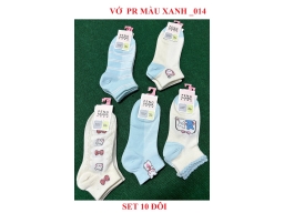 VỚ PR MÀU XANH  014 - LỐC 10 ĐÔI